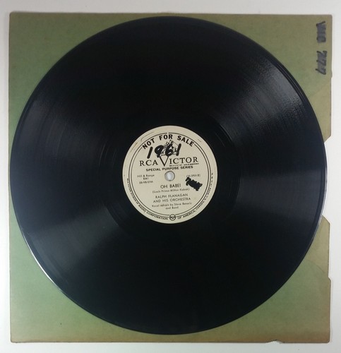 Ralph Flanagan Halls of Ivy Oh Babe Record 10in Vintage RCA Victor Promo - Picture 2 of 3