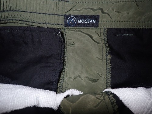 Mocean Tactical Cargo Shorts Green Nylon Elastic Waist Unisex Small W 28” - Picture 6 of 6