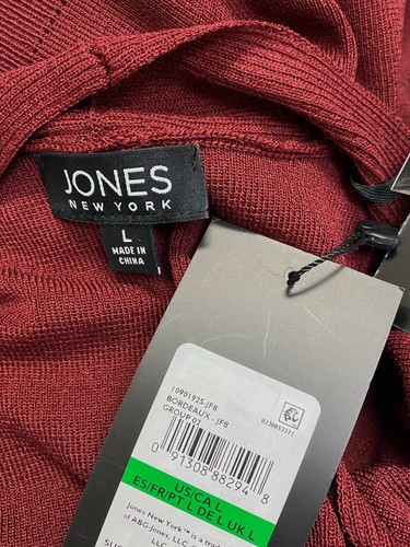 Jones New York Women's Red Icon Cardigan Sweater Size L - Bild 4 von 4