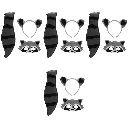 4 Sets Halloween Hair Accessories Animal Ear Headband Baby Child