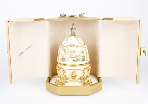 THEO FABERGE 'PETERHOF EGG' ST PETERSBURG COLLECTION LIMITED EDITION 155/500 - Picture 2 of 11