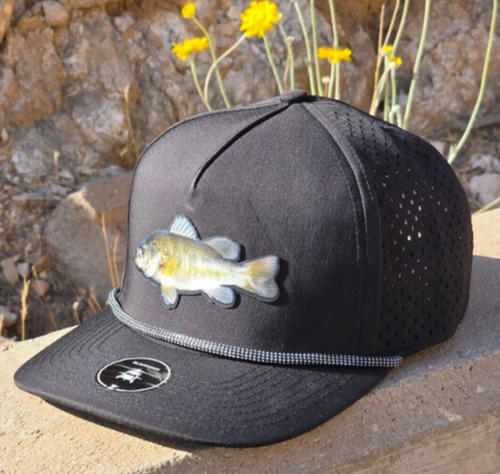 New Large Mouth Bass Fish Rope Hat Mesh Waterproof Snapback Adjustable Zapped - Picture 2 of 5