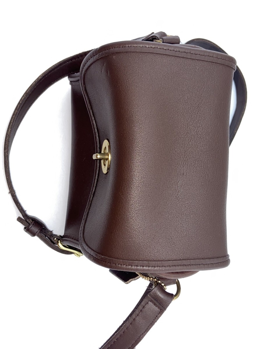 COACH VINTAGE RICH BROWN EMMIE FLAP BAG 9018 EUC | eBay