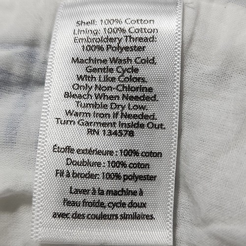Vineyard Vines Girls' Embroidered Seersucker Dress Size 16 Blue white stripes - Picture 10 of 11