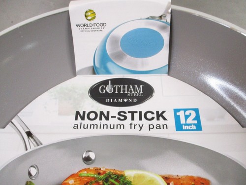 Gotham Steel Diamond Fry Pan Nonstick Teal Frying Pan 12 Inch - Picture 5 of 10