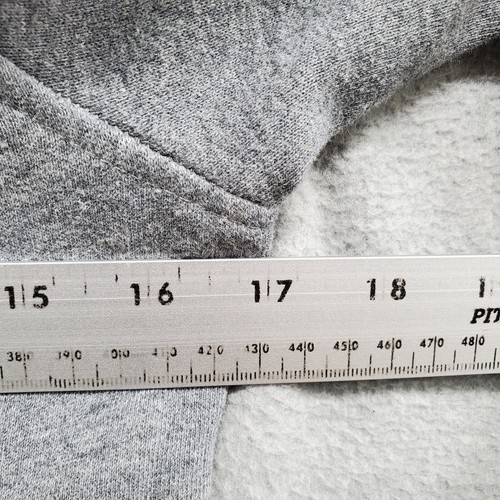 Fox Boys Sweater Small Gray Hoodie Full Zip Logo Embroidered Pockets - Picture 4 of 9