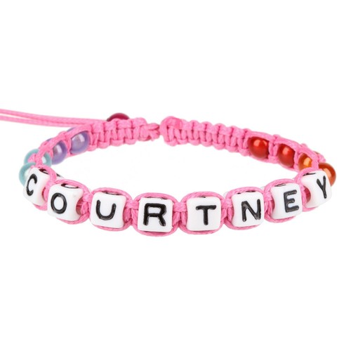 Pulsera de amistad personalizada nombre carta mensaje alfabeto cuentas amigos regalo - Imagen 55 de 113