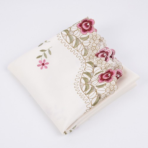 Decorative Tablecloth Rural Style Embroidered Round Table Cloth Accessories AU - Picture 16 of 28