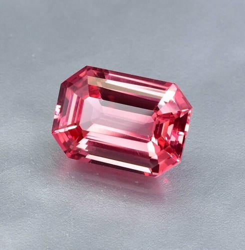 AAA 15 Ct+ Natural Flawless Madagascar Pink Morganite Loose Emerald Gemstone Cut - Picture 6 of 6