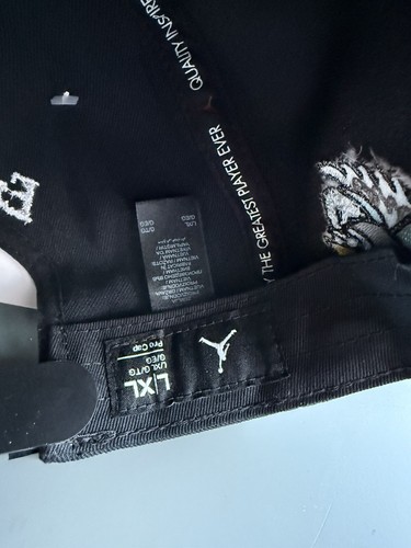 Nike Jordan Pro Cap Evolution Cappello Snapback Regolabile Unisex Nero L/XL Nuovo con etichette - Foto 7 di 7