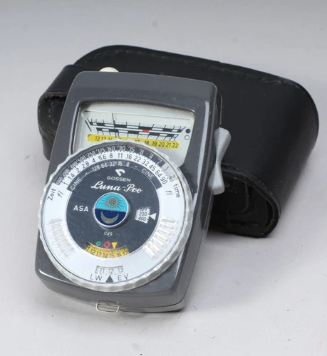 GOSSEN LUNA-PRO LIGHT METER WITH CASE WORKS INCIDENT & REFLECTED METERING #2
