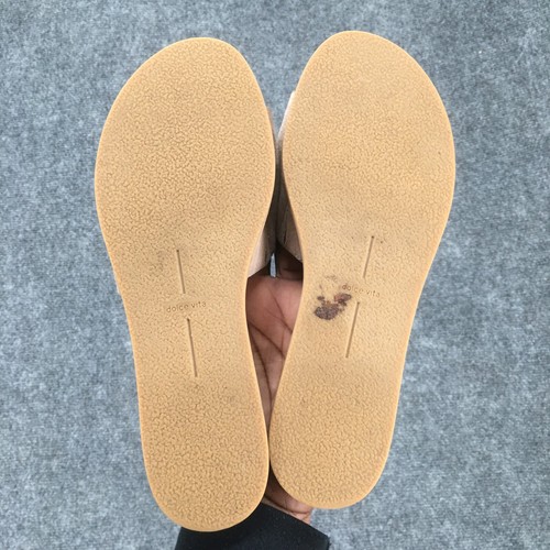 Dolce Vita Sandals Womens 7.5 Slip On Slides Taupe Suede Casual Open Toe - Picture 8 of 16