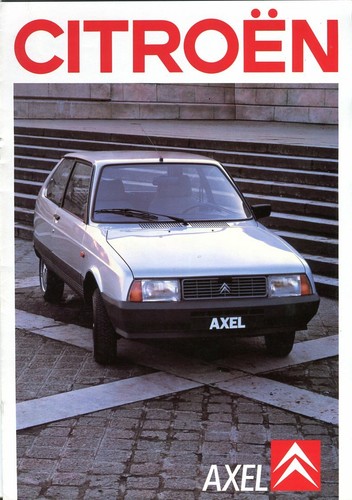 Citroen Axel 11R 12TRS French market 1987 original sales brochure | eBay