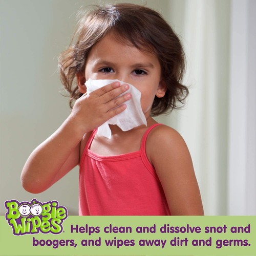 Boogie Wipes Grape Scent Saline Wipes 30 Count Gentle Clean for Kids - Picture 4 of 9