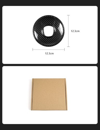 For Abarth500 Steering Wheel FULL Centre Cover Genuine Carbon Fibre Fiat 595 695 - Picture 6 of 8