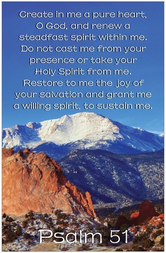 Psalm Inspirational Christian 11" x 17" Poster-C30