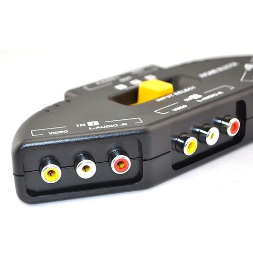 3 Group 1 Out AV Audio Video Signal Switcher TV Game DVD Video Camera Splitter - Picture 7 of 8