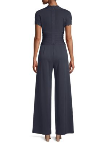 HERVE LEGER, Pintucked Crepe Jumpsuit, S, NWT - Picture 5 of 11