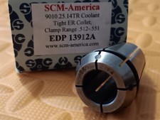 NEW 14mm - 13mm ER25 Coolant Tight Collet 9010.25.14TR Chuck CNC Tool .512-.551