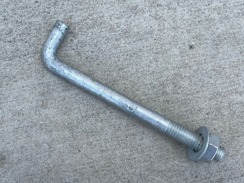 Sandbaggy 1/2" x 6" Threaded Concrete Anchor L-Bolts - Hot Dipped Galvanized - Picture 10 of 11