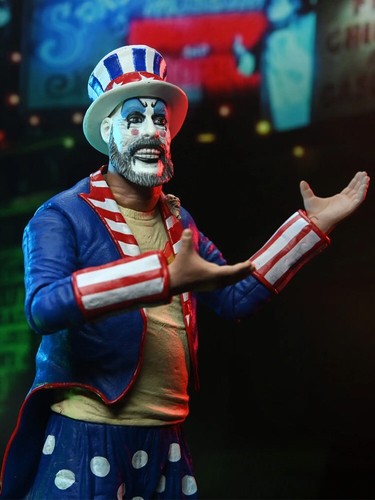 Original NECA 39935 Casa de 1000 Cadáveres 20 Aniversario Capitán Spaulding - Imagen 4 de 9