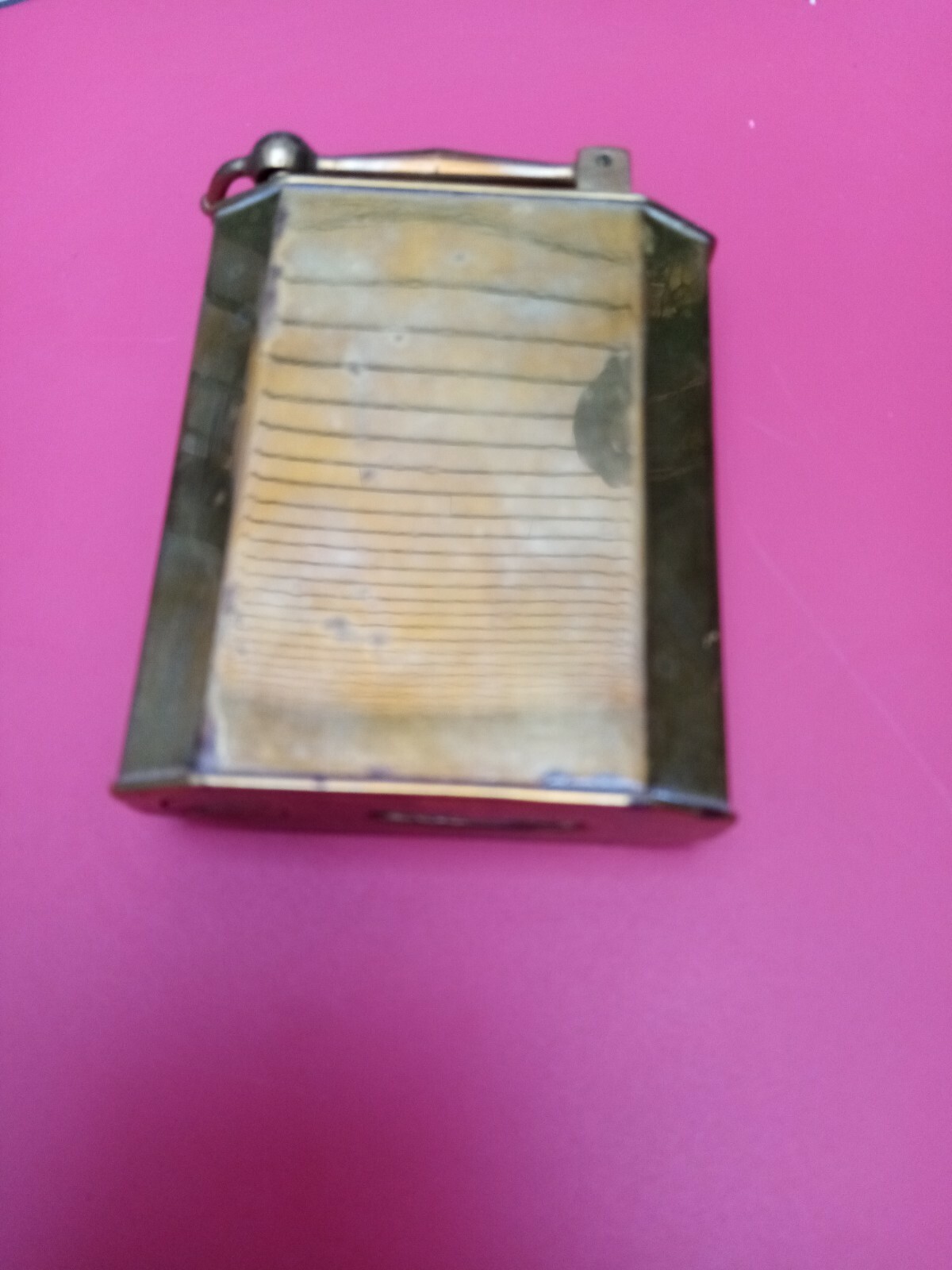 GRAND BRIQUET ANCIEN DE TABLE A ESSENCE CUIVRE ou LAITON - VINTAGE Goedkoop en populair