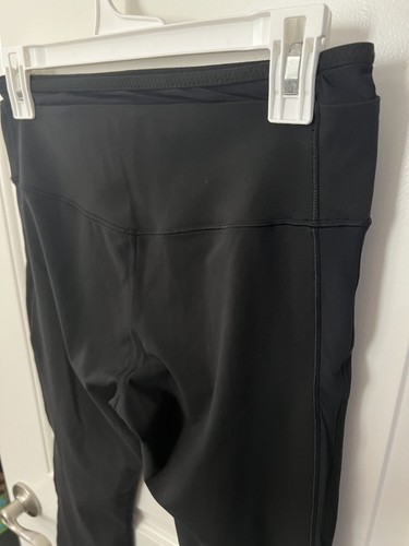 VUORI LEGGINGS YOGA DONNA NERI ALLENAMENTO FITNESS SUDORE ELASTICIZZATO LARGE NUOVI SENZA ETICHETTE L - Foto 3 di 7