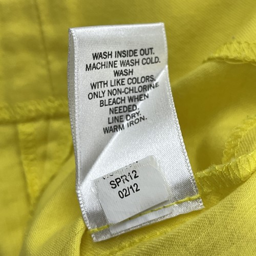 Banana Republic gelber lässiger gewebter Damenrock Größe 4 Petites Bindedetail - Bild 9 von 9