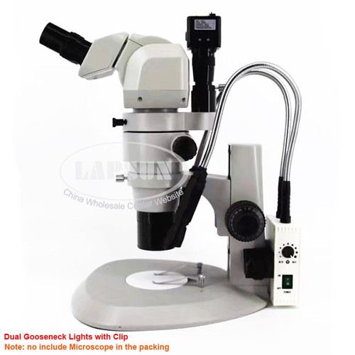 Single 10W Dual 20W Super Bright LED Gooseneck Microscope Light Lamp Base / Clip - Picture 8 of 13