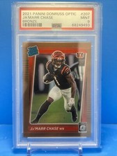 Ja'Marr Chase 2021 Donruss Optic Bronze Rated Rookie #207 PSA 9