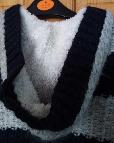 M&S Ladies Cardigan Hoodie Zipped Hooded Grey Mix Size Small Knitted - Picture 5 of 24