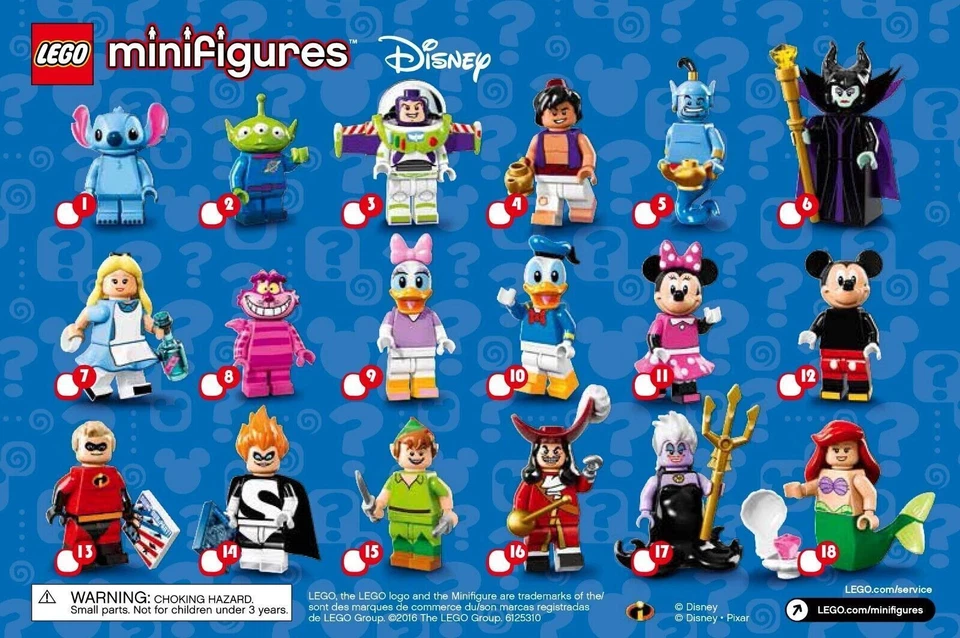 Lego Disney Series 1 Minifigures 71012 New Factory Sealed 2016 You Pick! - Image 3 of 3