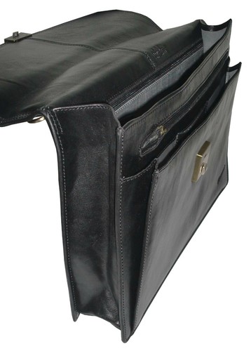 KATANA cartable en cuir porte document serviette à 1 soufflet réf 68124 (N ou M) - Imagen 10 de 11