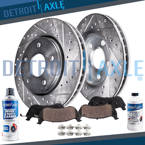 REAR-Drilled-Brake-Rotor-Ceramic-Pads-for-05-16-LR3-LR4-06-13-Range-Rover-Sport