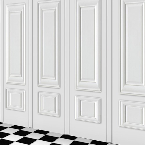 Dolls House 1:24 Stick On Vinyl Wallpapers, Choice Of 220 Styles - Pack of 4 - Picture 601 of 670