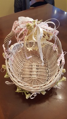 Beautiful Handmade Decorated Baby Shower Gift Basket 9x11 Ebay Baby Shower Gift Basket 9x11