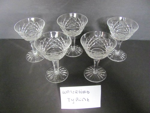 WATERFORD CRYSTAL TYRONE LIQUOR COCKTAIL GLASSES - SET OF 5 - Picture 2 of 4