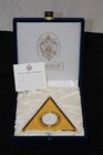 Faberge Imperial Collection Triangle Enamel Desk Clock 100% Authentic Msrp $1000