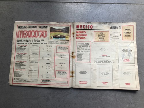 Panini FIFA World Cup 1970 Mexico WM WC 70 100% Original & incomplete Album - Foto 8 di 22