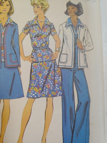 Cardigan Jacket Top Skirt Pants 14 Simplicity 6167 Sewing Pattern UC Slimmer - Picture 3 of 8