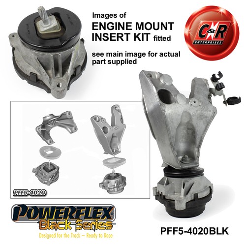 Powerflex Black Eng Insert Kit For BMW 4 Series F32 F33 F36 xD 13- PFF5-4020BLK - Picture 3 of 13