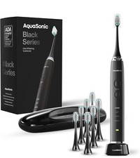 AquaSonic Black Series Ultra Whitening Electric Toothbrush 8 Brush Head Wireless
