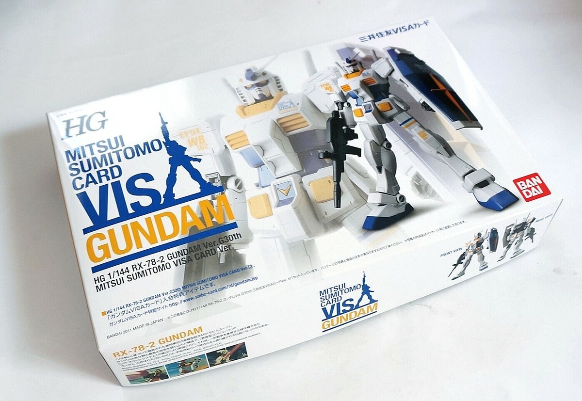 BANDAI HG 1/144 RX-78-2 Gundam VISA Sumitomo Card limited