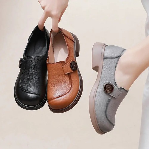 Flats Womens Low Heels Ladies Slip On Chic Loafers Dress Shoes - Bild 6 von 26