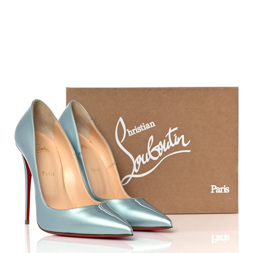 Christian Louboutin NIB So Kate 120 Stiletto Heels Pumps 39.5 Everest Metallic - Picture 7 of 8