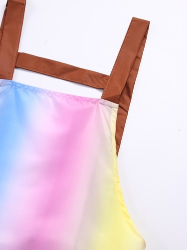 Women Apron Cleaning Pinny Artist Pinafore Painting Adult Rainbow Unisex Chef - Picture 30 of 33