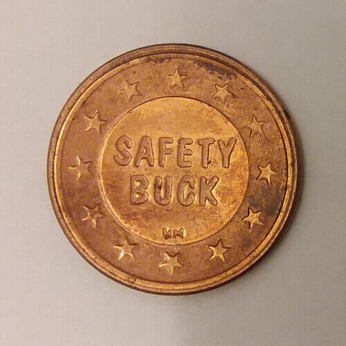 Safety Buck Employee Award Coin Token 25mm - Picture 2 of 2