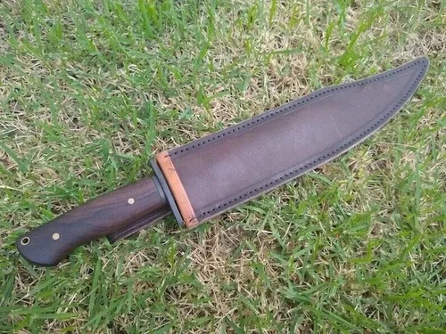 CUSTOM HANDMADE CARBON STEEL BLADE HUNTING BIG BOWIE KNIFE SURVIVAL KNIFE - Picture 5 of 5