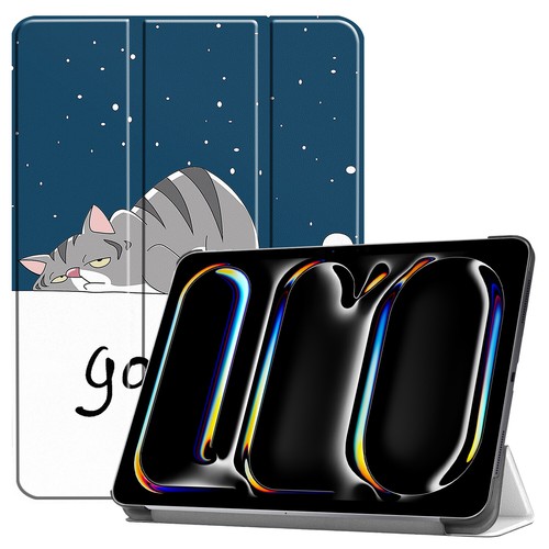 For iPad Pro/Air 2024 11" 13 inch Slim Smart Leather Case Trifold Stand Cover - Picture 160 of 180