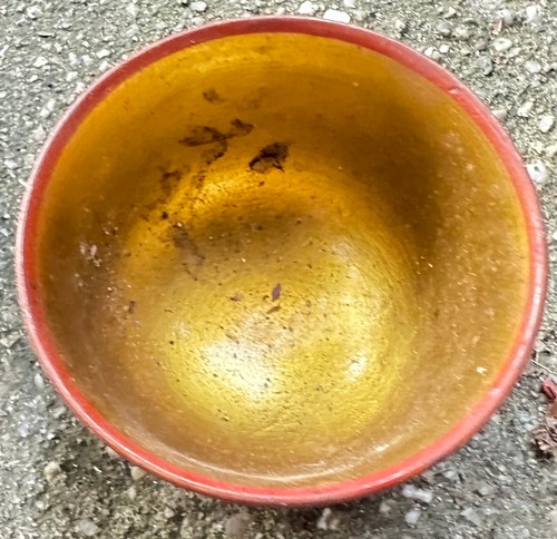 Vintage USSR Russian Lacquer Hand Painted Wooden Bowl Original - Picture 3 of 4